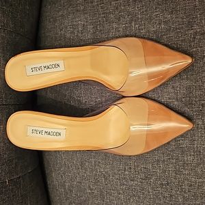 Steve Madden clear heel size 8M